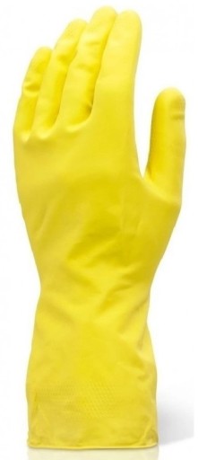 POUZDOVÉ RUKAVICE PRACOVNÉ RUKAVICE GUMENÉ VLOČKOVANÉ LATEXOVÉ 12 PÁROV