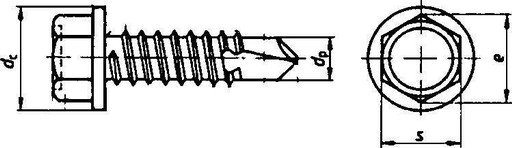 Samorezné skrutky DIN 7504 K 4,8x16mm 100ks