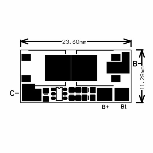 BMS 2S 10A Li-Ion 18650 8,4V