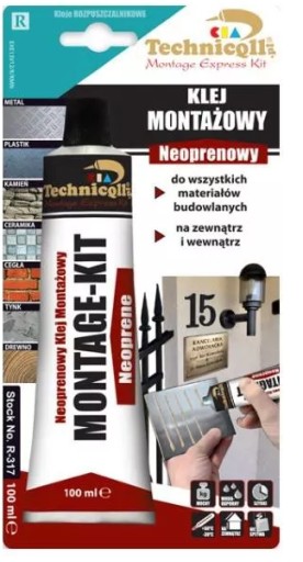 SILNÉ NEOPRÉNOVÉ MONTÁŽNE LEPIDLO TECHNICQLL R-317