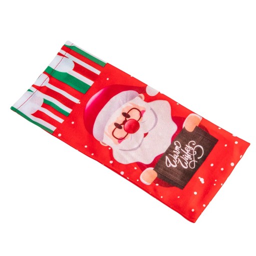 Ozdobný obal na fľašu Santa Claus vianočný outfit na fľašu