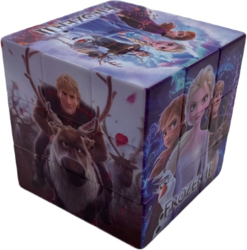 Náučné puzzle Logická kocka 3x3 Frozen II