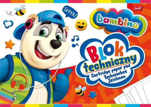 Technický blok 10k A4 BAMBINO biely