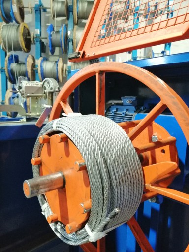 Lano Oceľové pozinkované lano 8mm FlexMax 6x36 1m