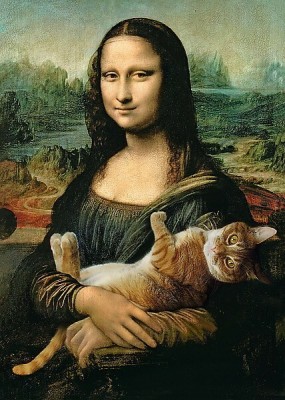 Puzzle 500. Mona Lisa a kocúr Mruczek. Klub. 37294.
