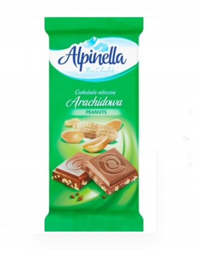 Alpinella Arašidová mliečna čokoláda 90 g