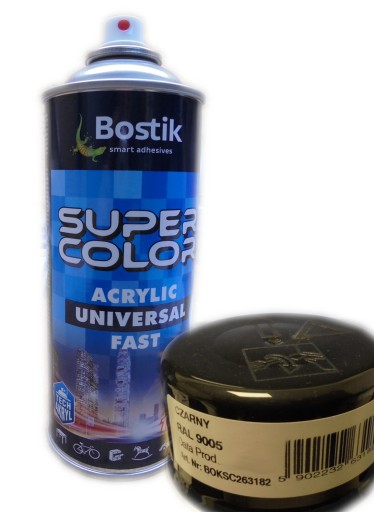 Akrylová Fast BLACK RAL9005 farba v spreji