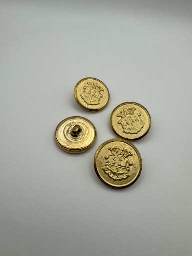Zlatý kovový gombík na erb 20 mm