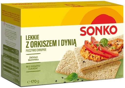 Chlieb Sonko svetlý so špaldou a tekvicou 170g x2
