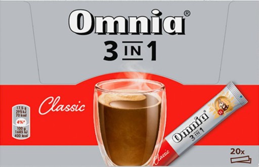 Jacobs Classic OMNIA 3v1 instantná káva 20 ks - OUTLET