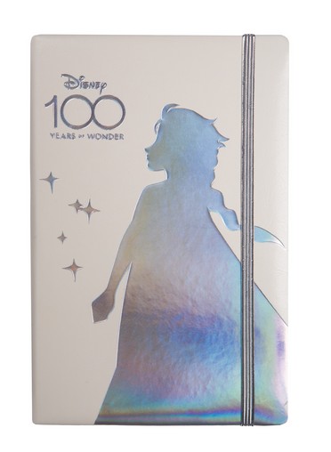 Zápisník A5 CoolPack biely Frozen Disney 100 s gumou, 80 linajkových listov