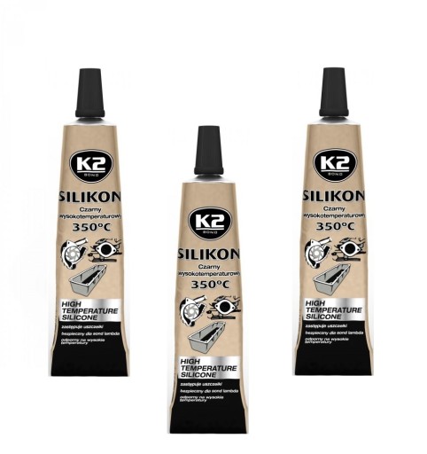 K2 SILIKON 21g ČIERNA VYSOKÁ TEPLOTA do +350C