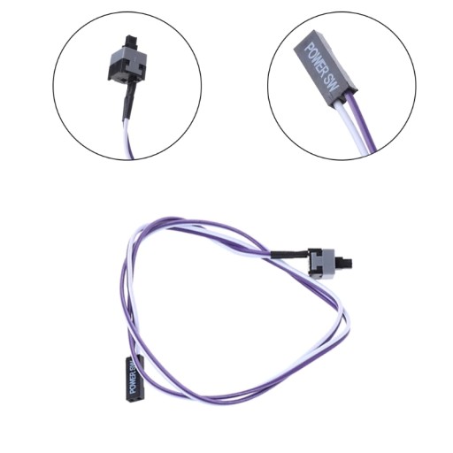 Power SW Switch Kábel Bager Riser Button 65cm