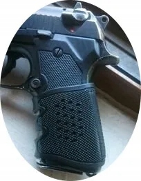 Kryt na zbraň, gumená rukoväť, Glock G17-G37 Black