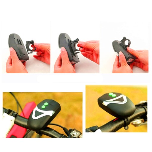 PREDNÉ SVETLO NA BICYKEL NA BATÉRIU, DRŽIAK ZVONKU