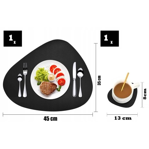 PODLOŽKA NA STOL, ČIERNA PODLOŽKA, 1 KS, VODEODOLNÁ