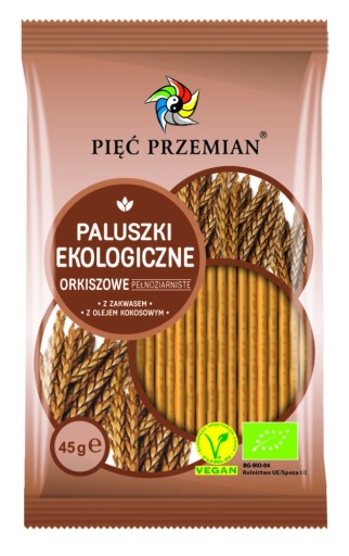 5 PREMENY Bio celozrnné špaldové tyčinky BIO 45 g
