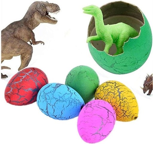VAJEČNÝ DINOSAUR VAJÍČKA Vyliahnutie Rastúci dinosaurus