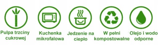 Jednorazové taniere, okrúhle, cukrová trstina, jedálenské taniere, 23 cm, 50 ks