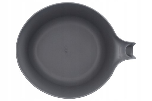 Plastová mixovacia nádoba s rukoväťou, šedá, 3l