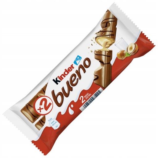 Kinder Bueno čokoládová oblátková oblátková tyčinka 2 tyčinky Ferrero 43g