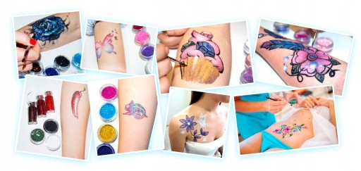 BRUSH na nanášanie štetca na tetovanie GLITTER