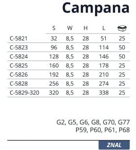 Rukoväť NOMET CAMPANA, čierny lesk C-5821.P59