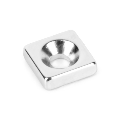 NEODYMOVÝ MAGNET NA SKRUTKU 10x10x3 mm SILNÝ - 10 KS