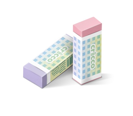 CRICCO PASTELOVÁ guma bez PVC, 2 kusy