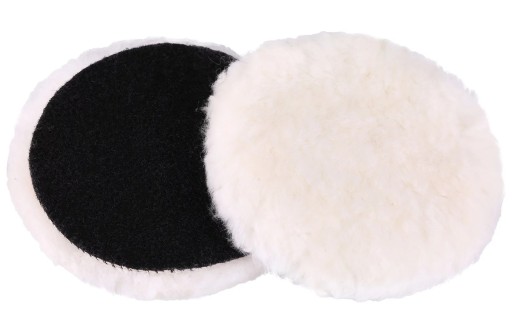 PRÍRODNÁ LEŠTENIE KOŽUŠINY NA LEŠTENIE CHrómovej farby 125mm NA VELCRO