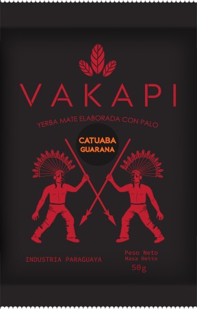 Yerba Mate Vakapi Catuaba Guarana 50g elaborada