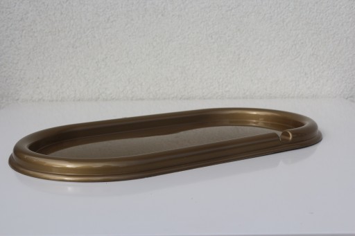 Stojan na sviečku, 36 cm zlatá podložka