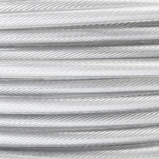 Oceľové lanové lano s poťahom z PVC 2/4mm 1x19 CLEAR 5mb