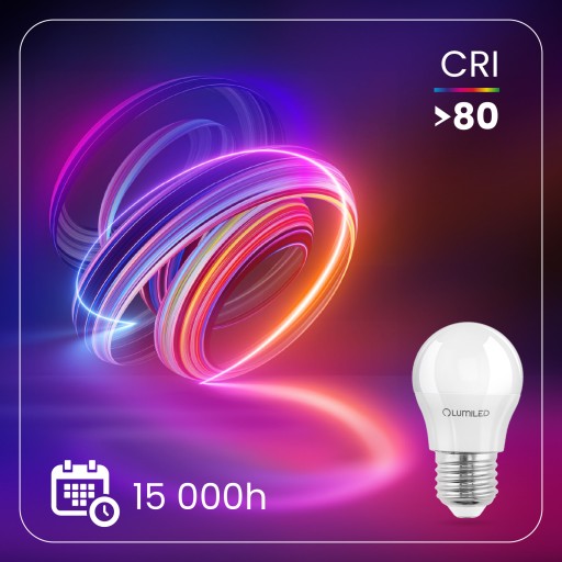 E27 P40 LED žiarovka 2,5W = 25W 249lm 3000K Teplá 180° LUMILED