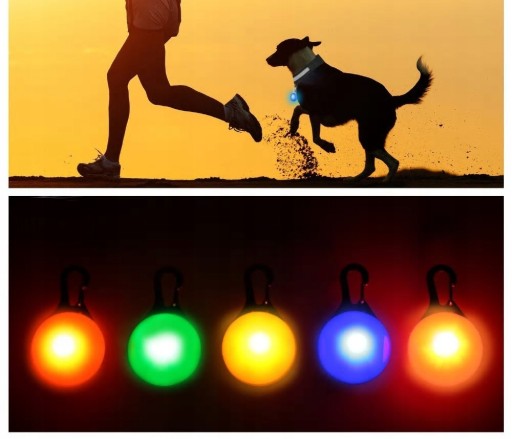 LED LAMPA na obojok PSA, PRÍVESEK