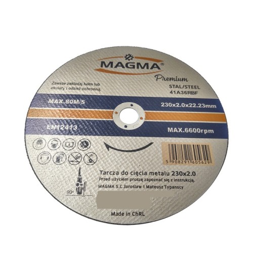 Štít na rezanie ocele, kovu Premium 230x2,0 mm 230/2,0