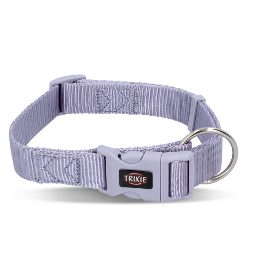 Prémiový obojok, pes, svetlá lila, S–M: 30–45 cm/15 mm