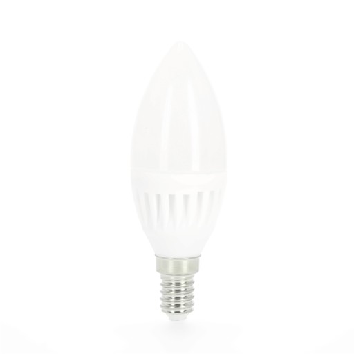 LED žiarovka na sviečku 9W E14 NEUTRAL farba 4000K keramické telo