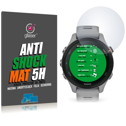 Glaser Anti-Shock MAT 5H Garmin Forerunner 255s Antireflexná ochranná fólia