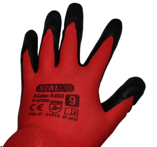 POLYESTEROVÉ RUKAVICE S-LATEX R ECO veľkosť 9