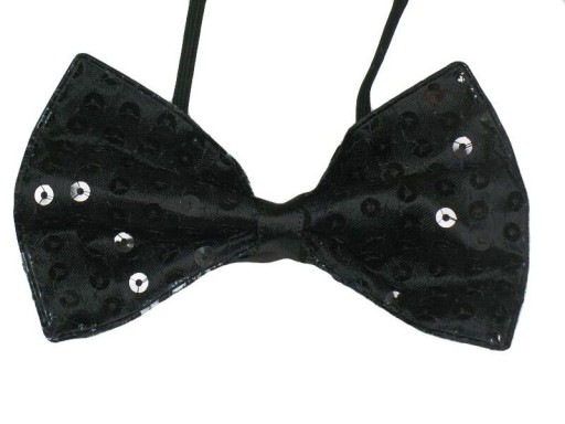 BLACK Flitrový motýlik / Flitrový motýlik