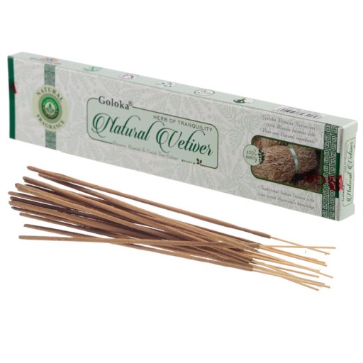 PREMIUM vonné tyčinky Goloka Masala PRÍRODNÝ VETIVER