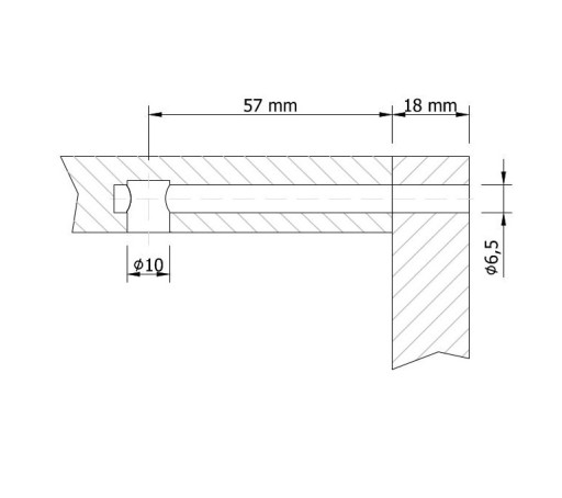 Skrutka T-skrutka M8X80 matica valčeka