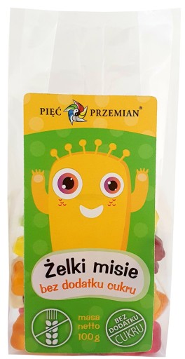 Five Transformations Jelly MEDVEĎ, BEZ CUKRU, BEZLEPKU