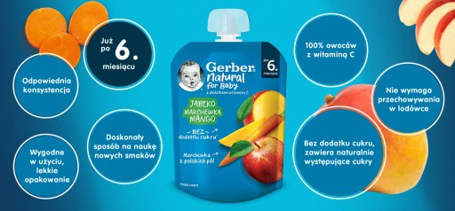 Gerber Hruška, sušená slivka po 6 mesiacoch 80g