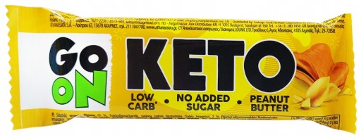 Go On Sante Keto tyčinka 50g PRÍCHUŤ: ARAŠIDOVÉ MASLO