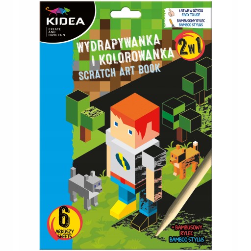 Hra Kidea 2v1 stieracia hra a omaľovánka