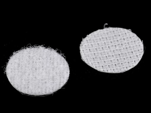 SILNÉ SAMOLEPIACE KRÚŽKY NA VELCRO KRUHY 10mm BIELE 126 ks.