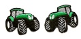 sada traktorov zľava nášivky farby nášivky termo vyšívanie vozidlá autá S