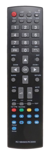DIAĽKOVÉ OVLÁDANIE PRE TV THOMSON LCD TV RC1994925 RC3000 2666